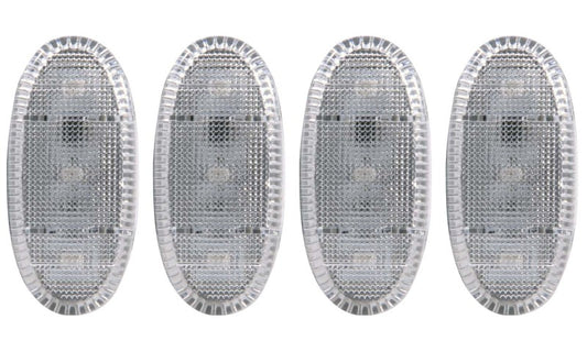 ANZO 2011-2016 Ford F-350 LED Fender Light Kit Clear 2pc Amber / 2pc Red