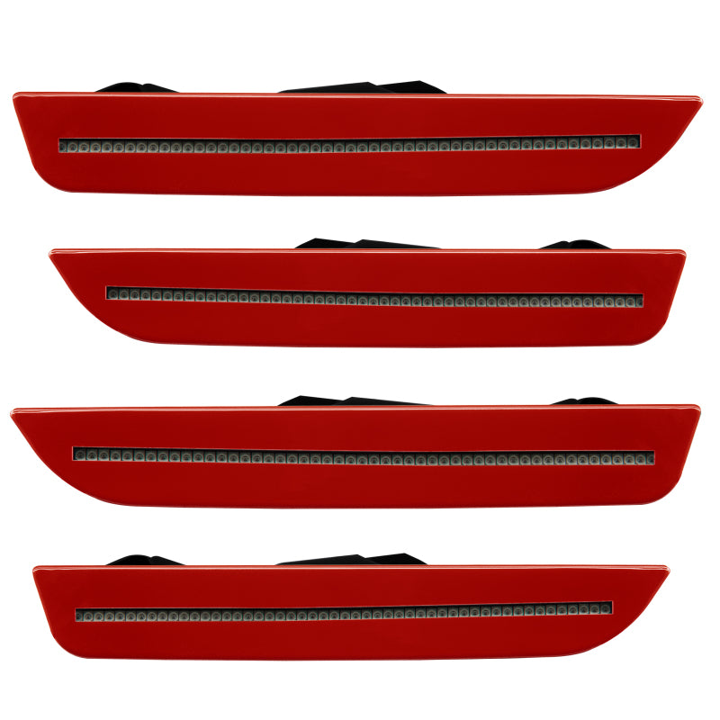Oracle 10-14 Ford Mustang Concept Sidemarker Set - Tinted - Toreador Red Metallic (FL)