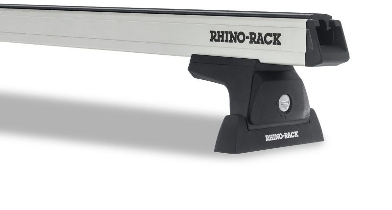 Rhino-Rack 09-18 Dodge RAM 1500 4 Door Pick Up Heavy Duty RLT600 Ditch Mount 3 Bar Roof Rack -Silver
