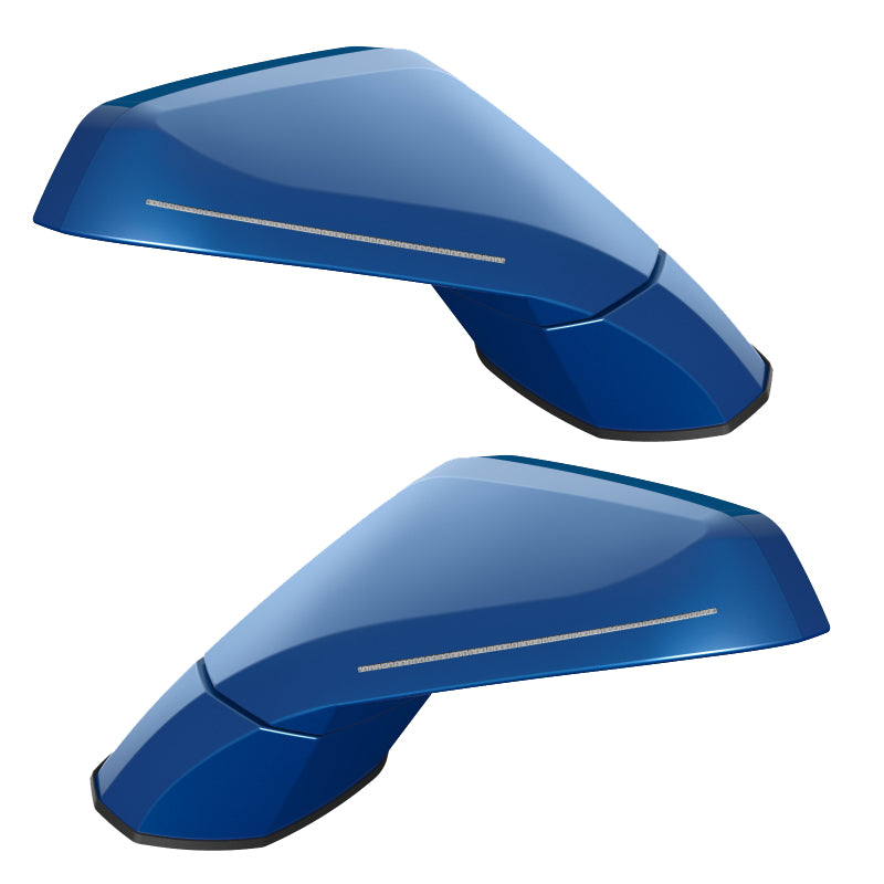 Oracle 05-13 Chevy Corvette C6 Concept Side Mirrors - Berlin Blue Metallic (GXH)