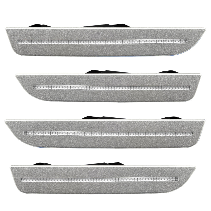 Oracle 10-14 Ford Mustang Concept Sidemarker Set - Clear - Brilliant Silver Metallic (UI)