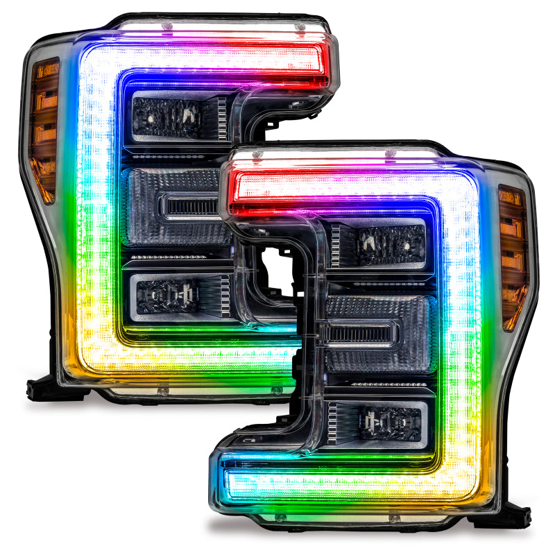 Oracle 17-19 Ford F-250/F-350 Superduty Headlight DRL Upgrade Kit - ColorSHIFT w/o Controller