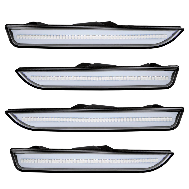 Oracle 10-14 Ford Mustang Concept Sidemarker Set - Clear - Brilliant Silver Metallic (UI)