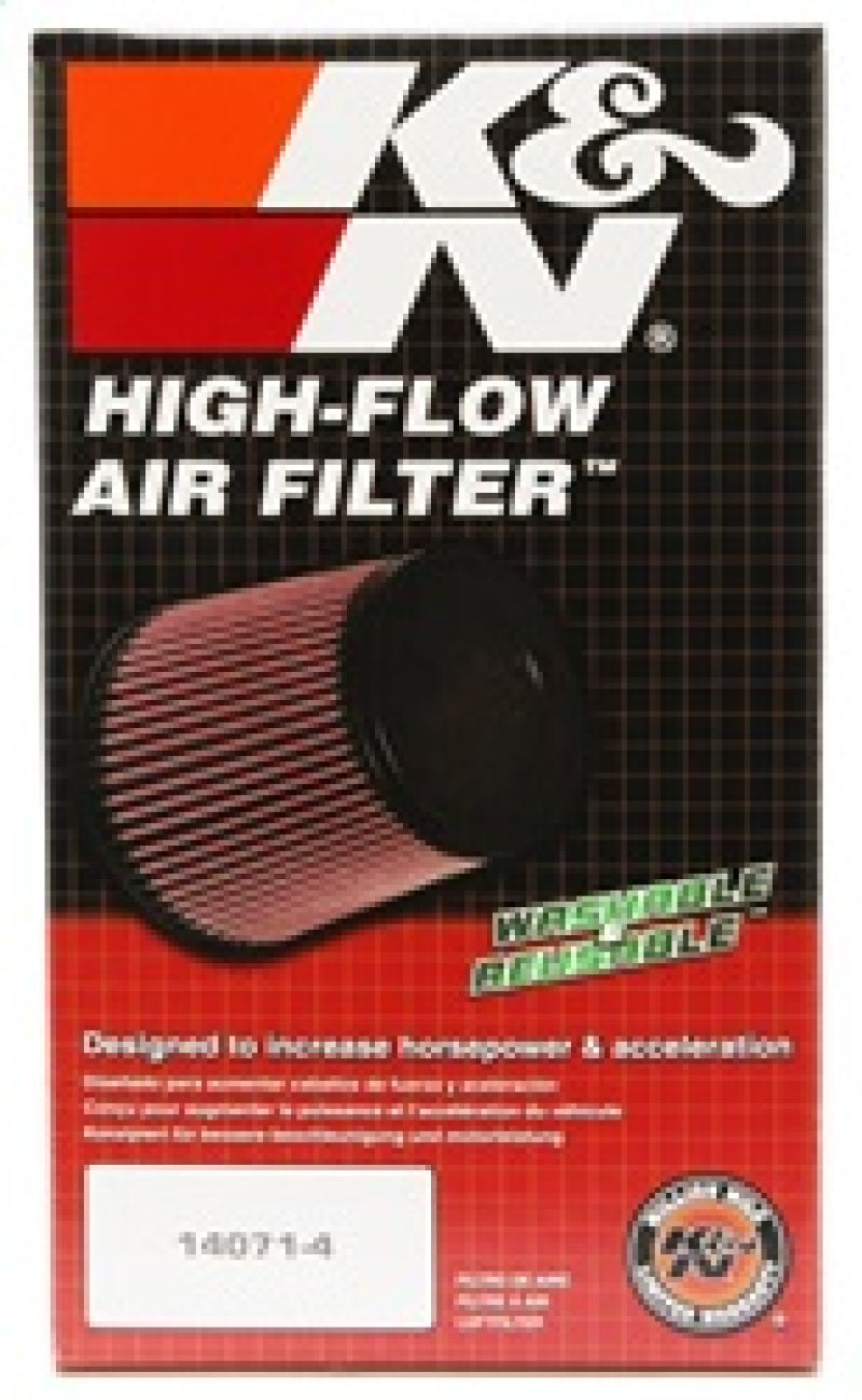 K&N Cone Filter 3.375in ID 6in Base 4.5in Top 9in Height Carbon Fiber