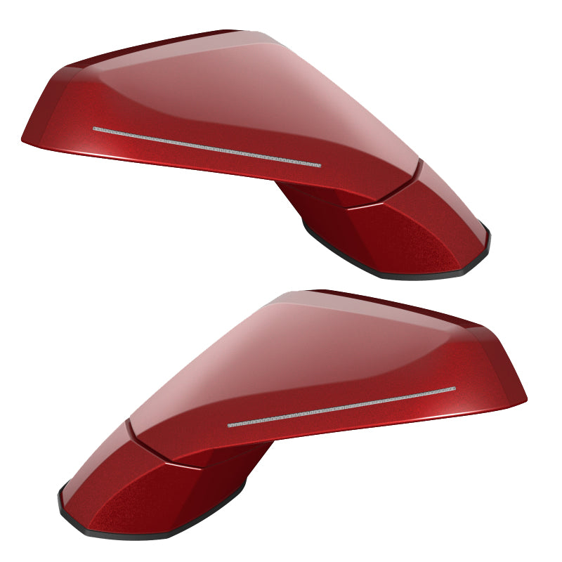 Oracle 05-13 Chevy Corvette C6 XM Concept Side Mirrors - Crystal Claret Tintcoat (GBE)