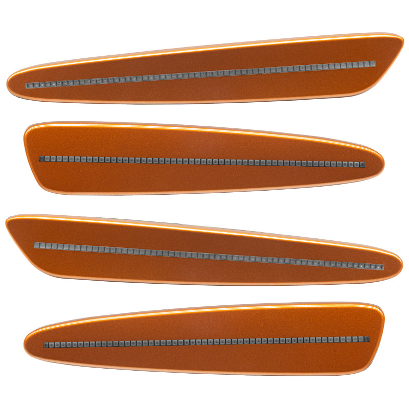 Oracle 05-13 Chevrolet Corvette C6 Concept Sidemarker Set - Clear - Atomic Orange (418P)