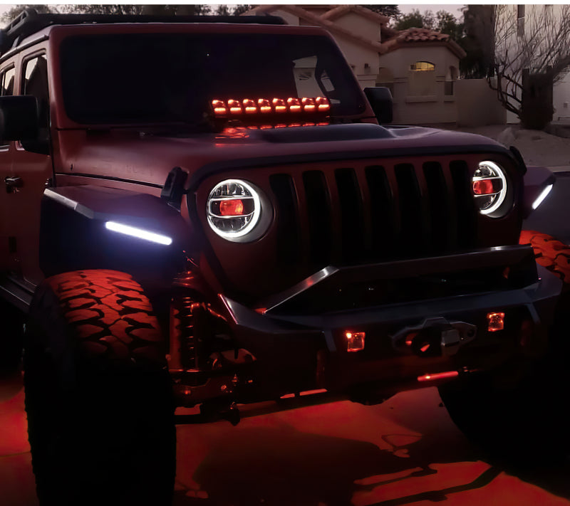 Oracle Jeep Wrangler JL/Gladiator JT Projector Illumination Kit - ColorSHIFT w/o Controller