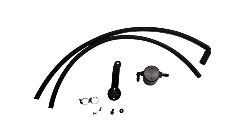 J&amp;L 18-23 Toyota Camry 3.5L V6 Oil Separator 3.0 Passenger Side - Black Anodized