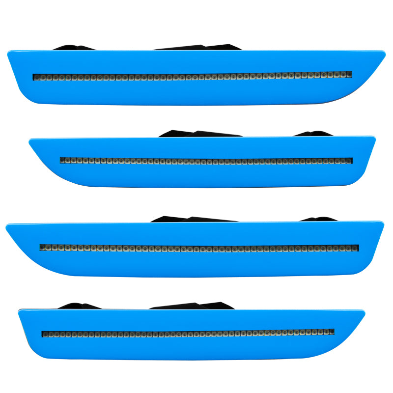 Oracle 10-14 Ford Mustang Concept Sidemarker Set - Tinted - Grabber Blue (CI)