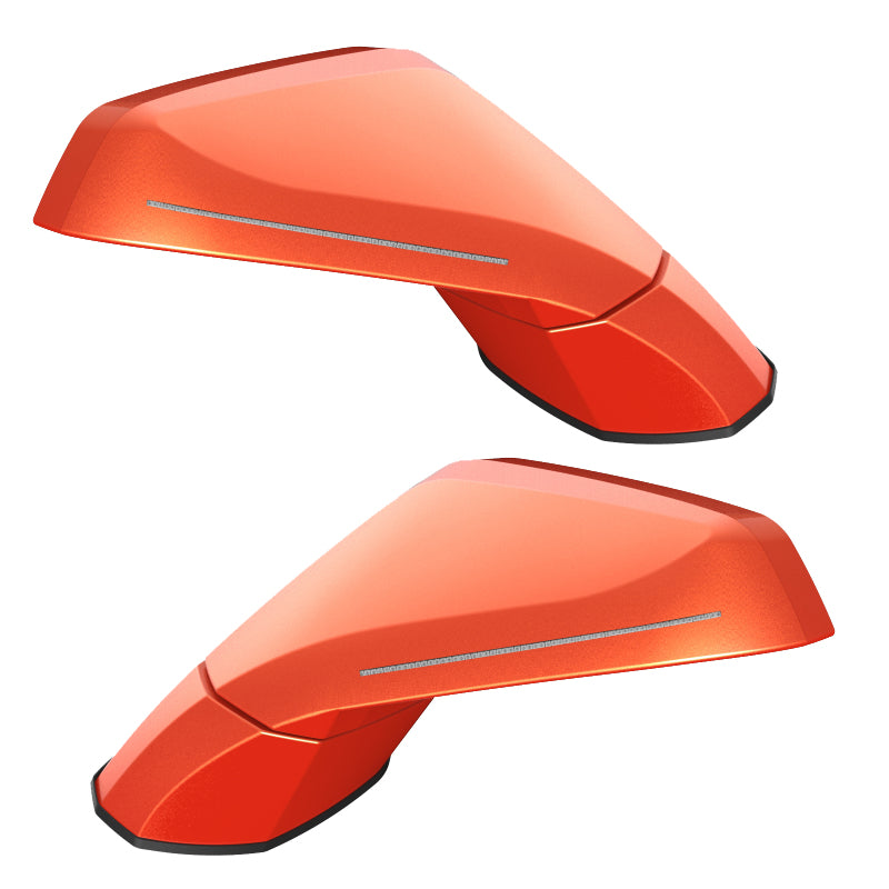 Oracle 05-13 Chevy Corvette C6 XM Concept Side Mirrors - Inferno Orange Metallic (GCR)