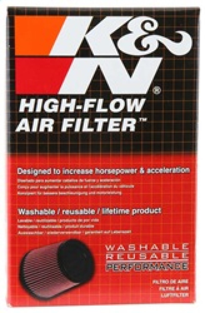 K&N Universal Chrome Filter 2in FLG / 3x4in Bottom / 2x3in Top / 2-3/4in Height (2 Per Box)