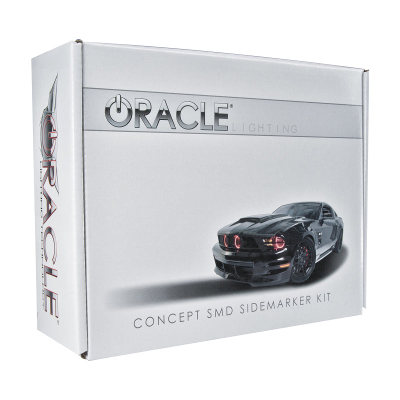 Oracle 10-14 Ford Mustang Concept Sidemarker Set - Clear - Toreador Red Metallic (FL)