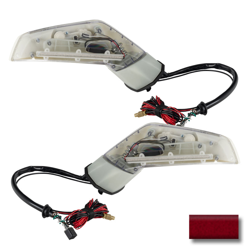 Oracle 05-13 Chevy Corvette C6 XM Concept Side Mirrors - Ghosted - Crystal Claret Tintcoat (GBE)