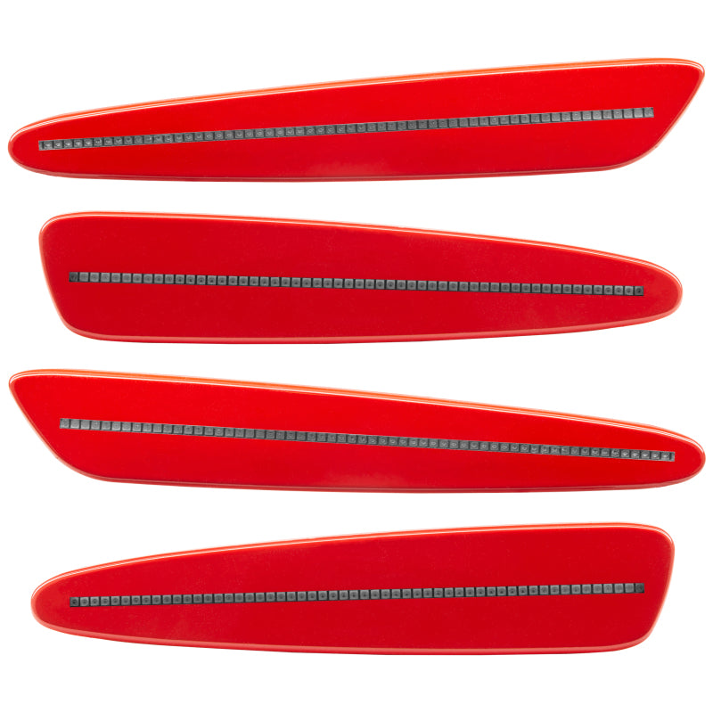 Oracle 05-13 Chevrolet Corvette C6 Concept Sidemarker Set - Clear - Torch Red (GKZ)