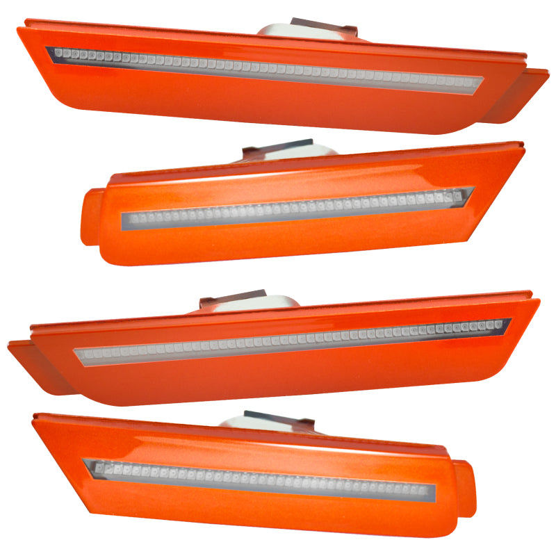 Oracle 10-15 Chevy Camaro Concept Sidemarker Set - Clear - Inferno Orange Metallic (GCR)