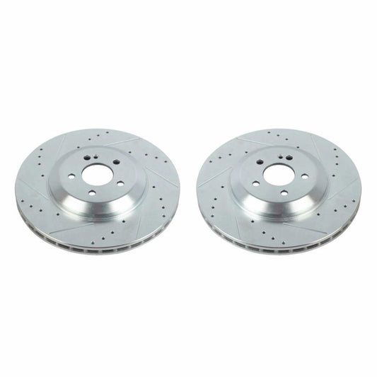 Power Stop 19-20 Mercedes-Benz CLS450 Rear Evolution Drilled & Slotted Rotors - Pair