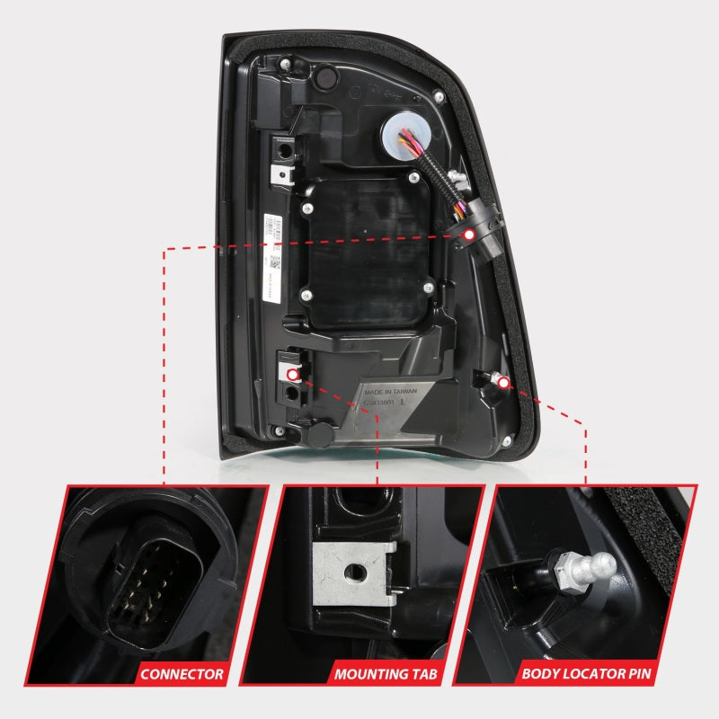 Anzo 19-23 Dodge Ram 1500 Laramie/Rebel/Limited Longhorn Full LED Sequential Signal Black Taillight