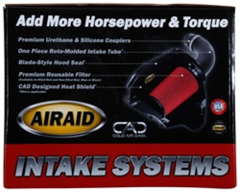 Airaid 09-12 GM Truck/SUV 4.3L V6 CAD Intake System w/o Tube (Dry / Red Media)