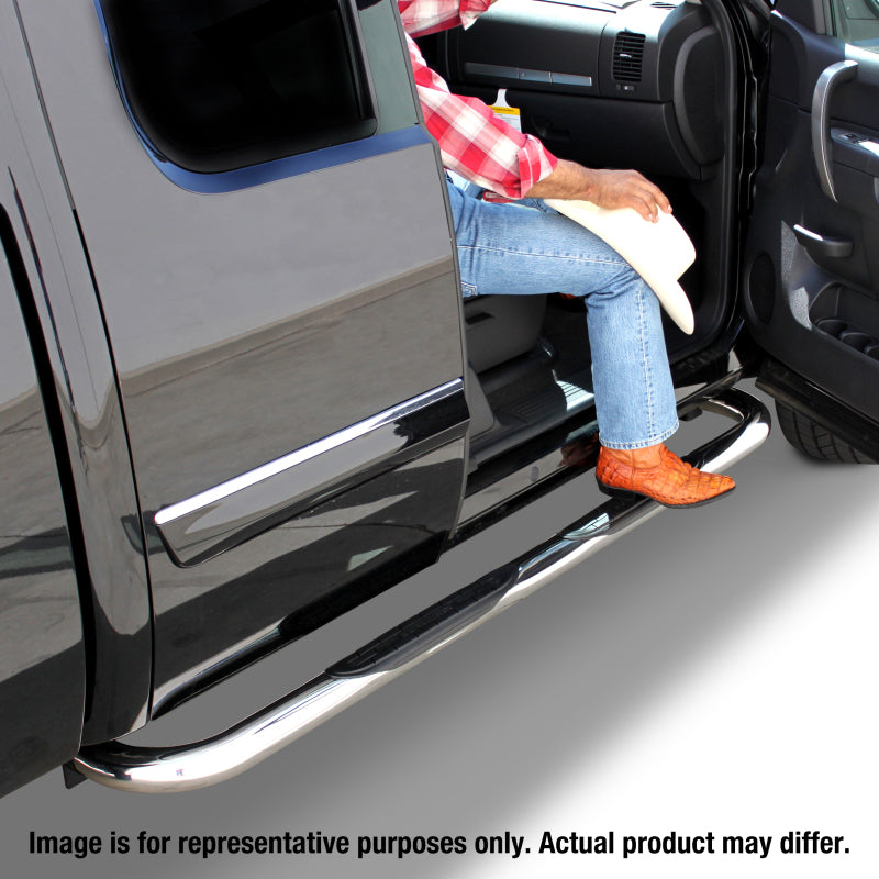 Go Rhino 19-20 Ram 1500 4000 Series SideSteps - Cab Length - Chrome